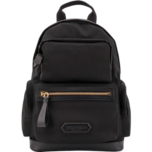 Mens Bags Bucket Bag Backpack Black Ss24 , male, Sizes: ONE SIZE - Tom Ford - Modalova