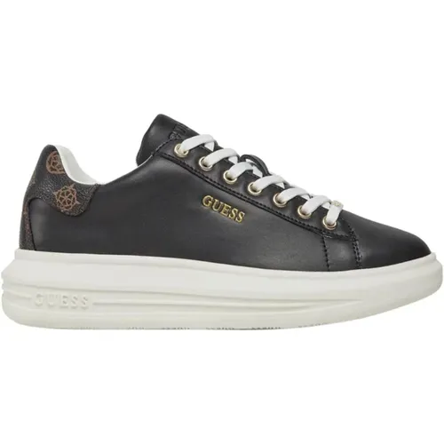 Damen Leder Sneakers , Damen, Größe: 36 EU - Guess - Modalova