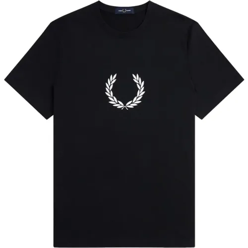 Laurel Wreath Grafik T-Shirt , Herren, Größe: XL - Fred Perry - Modalova