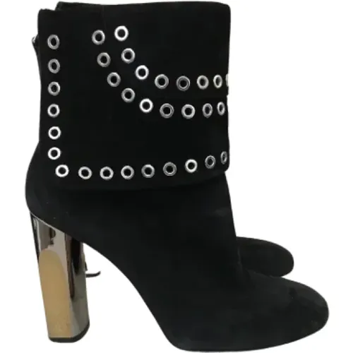 Pre-owned Suede boots , female, Sizes: 3 1/2 UK - Alexander McQueen Pre-owned - Modalova