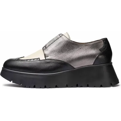 Loafers Salva Blei, Farbe: Schwarz , Damen, Größe: 38 EU - Wonders - Modalova