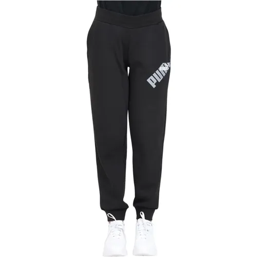 Schwarze Power Sweatpants , Damen, Größe: S - Puma - Modalova