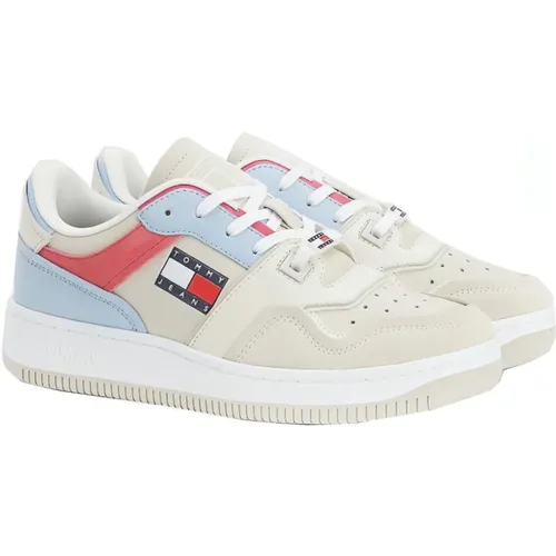 Leather Sneakers for Women , female, Sizes: 3 UK - Tommy Jeans - Modalova