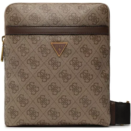 Braune Logo Schultertasche Guess - Guess - Modalova