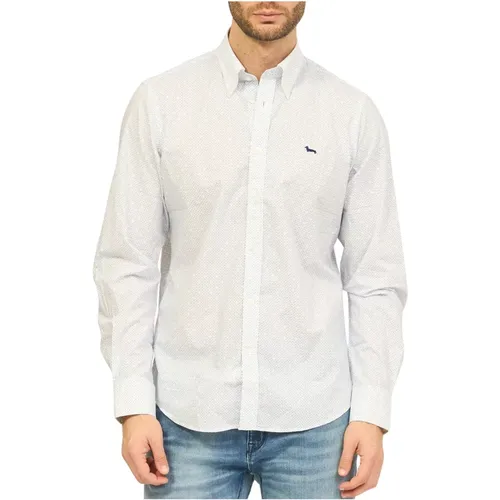 Cotton Shirt with Mediterranean Pattern , male, Sizes: M, 3XL, L, XL, 2XL - Harmont & Blaine - Modalova
