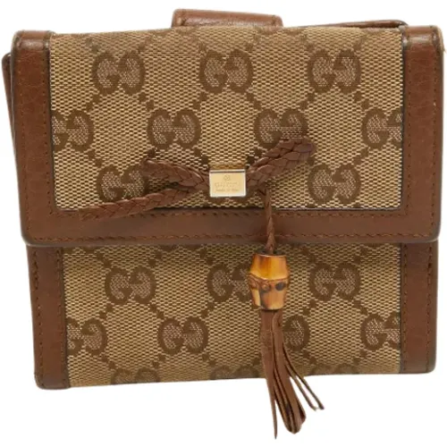 Pre-owned Canvas wallets , female, Sizes: ONE SIZE - Gucci Vintage - Modalova