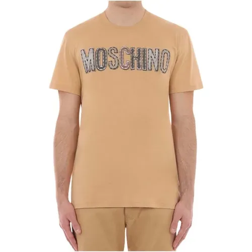 Beige T-Shirts und Polos Moschino - Moschino - Modalova