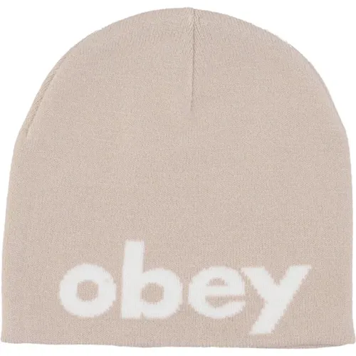 Silbergraue Streetwear Beanie Obey - Obey - Modalova