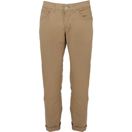 Slim-Fit Trousers , male, Sizes: W30 - Dondup - Modalova