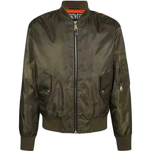 Men`s Jackets Coats Aw23 , male, Sizes: XL - Versace Jeans Couture - Modalova