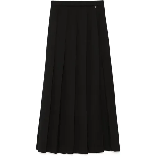 Pleated Skirt with Side Slit , female, Sizes: M - Liu Jo - Modalova