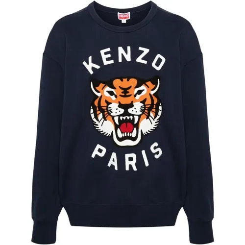 Lucky Tiger Oversize Sweatshirt , male, Sizes: L, S, M, XS - Kenzo - Modalova