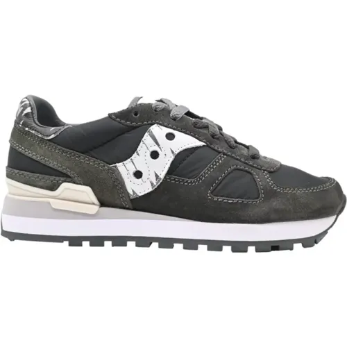 Dark Grey Black Sneakers - Shadow Original , male, Sizes: 3 1/2 UK - Saucony - Modalova