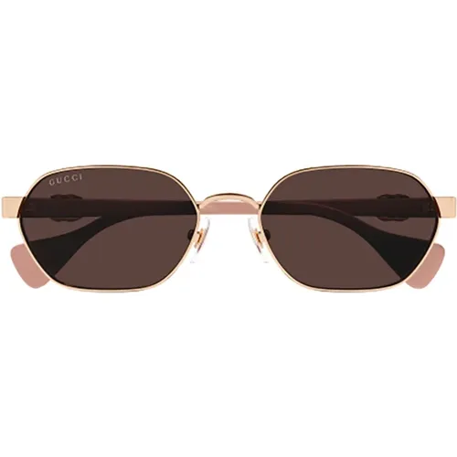 Purple Sunglasses for Women , female, Sizes: 56 MM - Gucci - Modalova