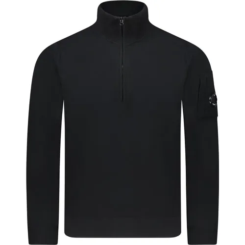 Schwarzer Wollpullover , Herren, Größe: 2XL - C.P. Company - Modalova