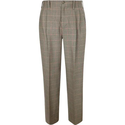 Journey M's Pied De Poule Trousers , male, Sizes: S - Golden Goose - Modalova