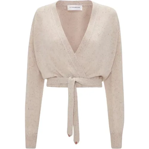 Wrap Front Cardigan Sweaters , female, Sizes: M - Victoria Beckham - Modalova