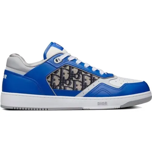 Leather Sneakers with Iconic Monogram , male, Sizes: 16 UK - Dior - Modalova