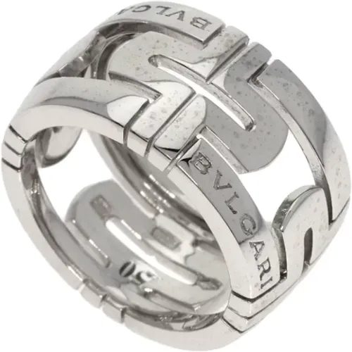 Pre-owned White Gold rings , female, Sizes: ONE SIZE - Bvlgari Vintage - Modalova