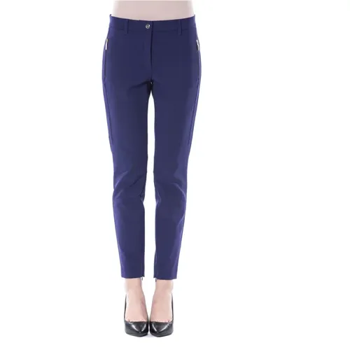 Slim Fit Blaue Polyester Jeans & Pant , Damen, Größe: S - Byblos - Modalova