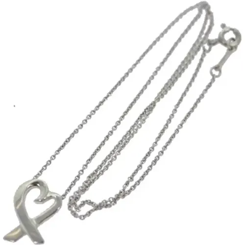 Pre-owned Silver necklaces , female, Sizes: ONE SIZE - Tiffany & Co. Pre-owned - Modalova