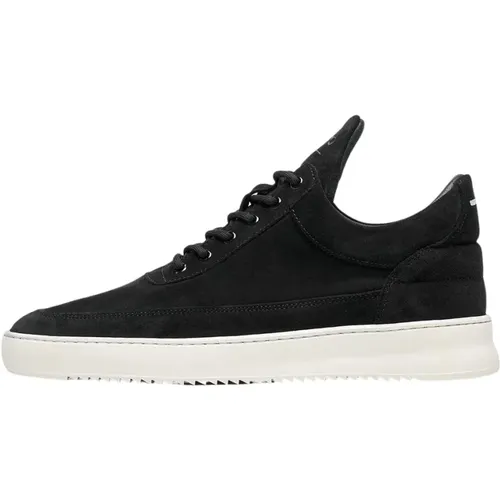 Low Top Suede , male, Sizes: 10 UK, 7 UK, 11 UK, 5 UK, 8 UK, 6 UK, 9 UK - Filling Pieces - Modalova