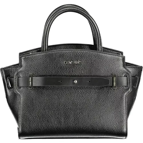 Schwarze Damenhandtasche mit abnehmbarem Riemen - Calvin Klein - Modalova