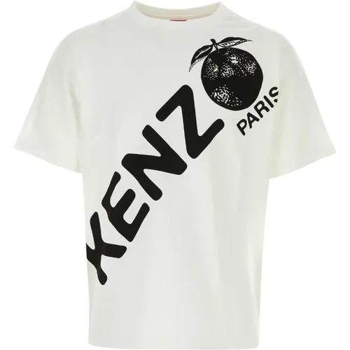 Klassisches Weißes Baumwoll T-Shirt,T-Shirts - Kenzo - Modalova
