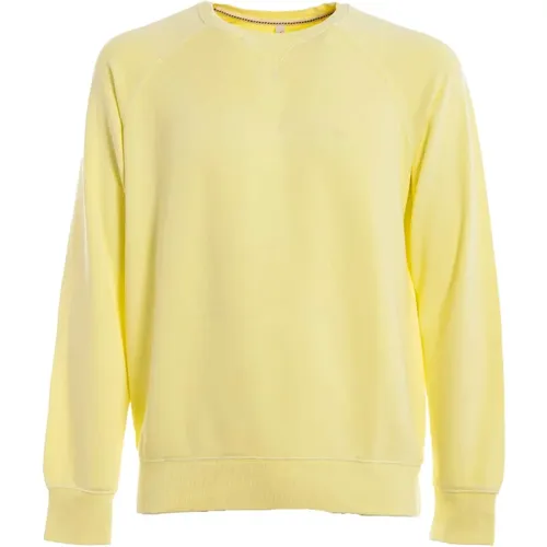 Gelbes Crewneck Sweatshirt Outlet Preis , Herren, Größe: S - Sun68 - Modalova