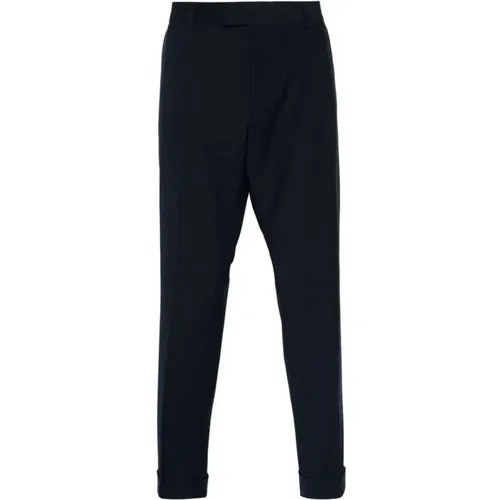 H-Pepe blended wool drawsting pants with a pleat , male, Sizes: S, M - Hugo Boss - Modalova