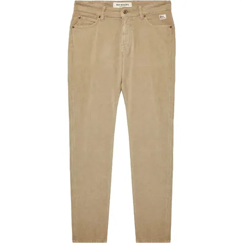 Slim Fit Corduroy Trousers , male, Sizes: W33 - Roy Roger's - Modalova