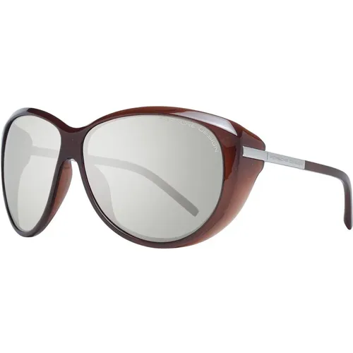 Braune Damen Sonnenbrille Schmetterling Stil - Porsche Design - Modalova