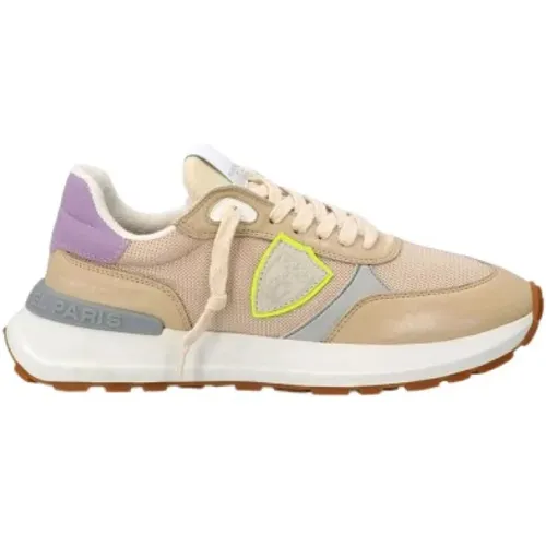 Antibes Sneakers - Nylon and Suede Details , female, Sizes: 4 UK, 3 UK, 6 UK, 7 UK, 5 UK - Philippe Model - Modalova