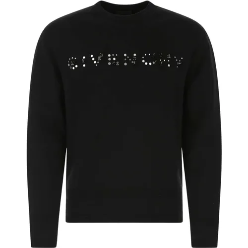 Knitwear, Stay Warm and Stylish with this Round-Neck Knit Sweater for Men , male, Sizes: S - Givenchy - Modalova
