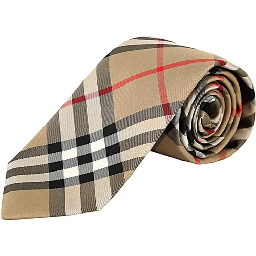 Stylish Silk Tie for Men , male, Sizes: ONE SIZE - Burberry - Modalova