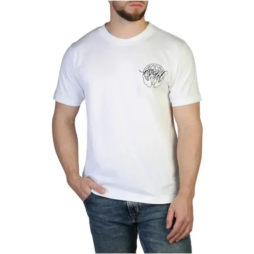 Off , Logo Baumwoll T-Shirt Frühling/Sommer Herren , Herren, Größe: XS - Off White - Modalova