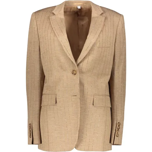 Blazer mit Strass und Reverskragen - Burberry - Modalova