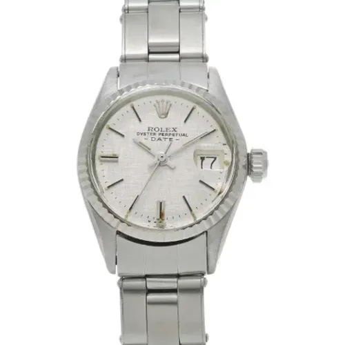 Pre-owned Stainless Steel watches , female, Sizes: ONE SIZE - Rolex Vintage - Modalova