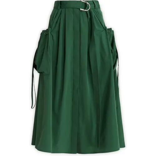 Midi Skirts , female, Sizes: S, XS - Mantù - Modalova