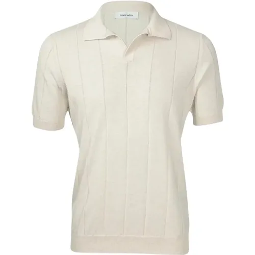 Klassisches Polo Shirt für Männer , Herren, Größe: L - Gran Sasso - Modalova