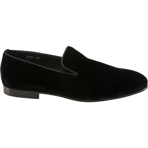 Schwarze Lackleder Loafers Ss23 , Herren, Größe: 41 EU - Doucal's - Modalova