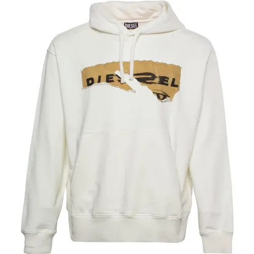 Graphic Print Hoodie , male, Sizes: S, 2XL - Diesel - Modalova