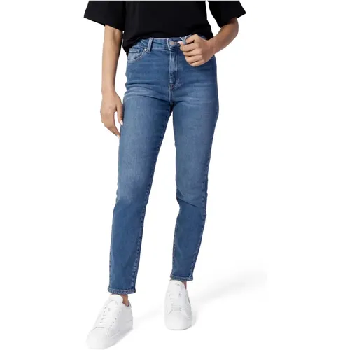 Blaue einfarbige Damenjeans , Damen, Größe: L L32 - Only - Modalova