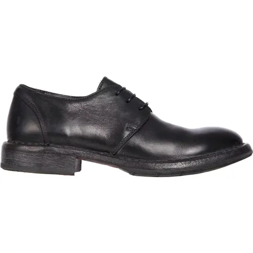 Leder Derby Schuhe für Herren , Herren, Größe: 35 EU - Moma - Modalova
