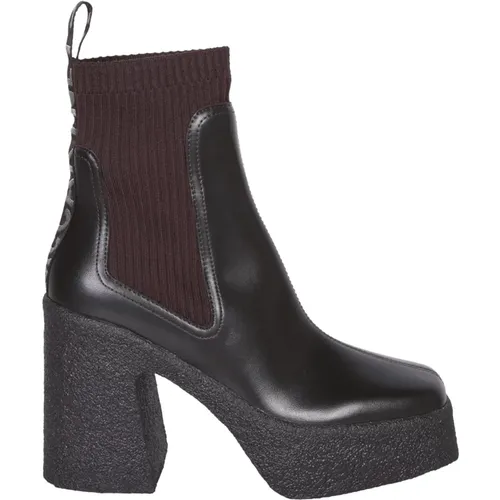 Braune Stiefeletten Eleganter Stil , Damen, Größe: 36 1/2 EU - Stella Mccartney - Modalova