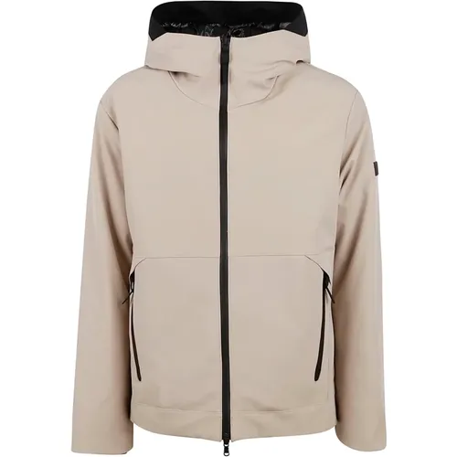 Soft Shell Short Coat with Fixed Hood , male, Sizes: 2XL, L, S, M, XL - Peuterey - Modalova