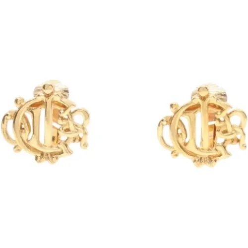 Pre-owned Metal earrings , female, Sizes: ONE SIZE - Dior Vintage - Modalova