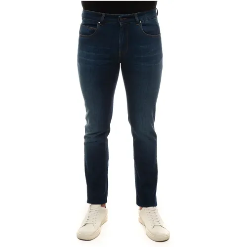 Pocket denim Jeans , male, Sizes: W42, W35 - Fay - Modalova