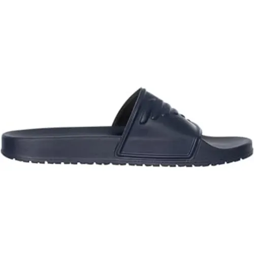 Blaue Slip-On Schuhe , Herren, Größe: 40 EU - Emporio Armani - Modalova