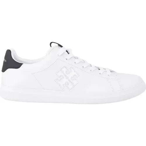 Weiße Leder Sneakers Howell Logo - TORY BURCH - Modalova